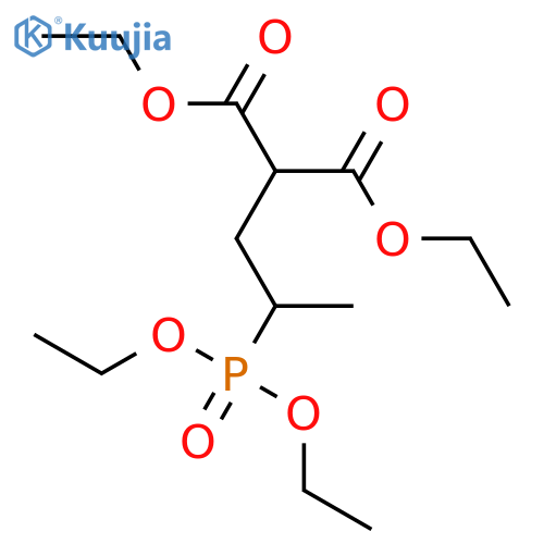 Propanedioic acid, [2-(diethoxyphosphinyl)propyl]-, diethyl ester structure