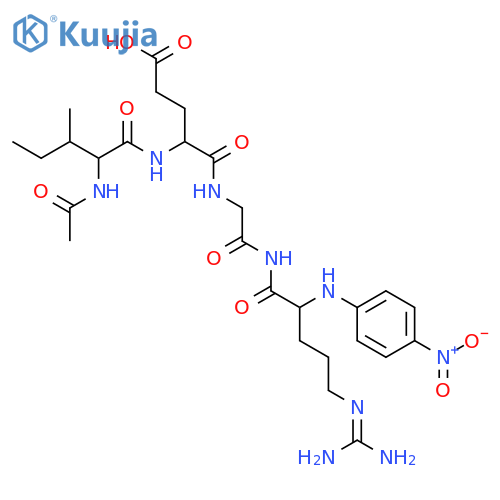 L-Argininamide,N-acetyl-L-isoleucyl-L-a-glutamylglycyl-N-(4-nitrophenyl)- structure