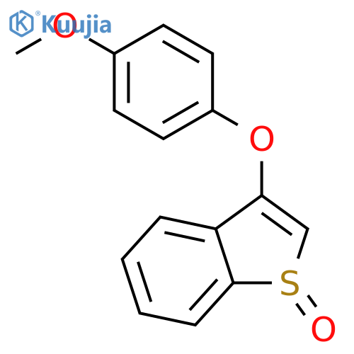 Benzo[b]thiophene, 3-(4-methoxyphenoxy)-, 1-oxide structure