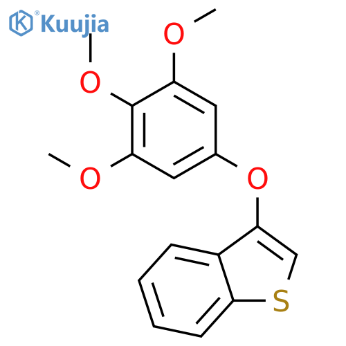 BENZO[B]THIOPHENE, 3-(3,4,5-TRIMETHOXYPHENOXY)- structure