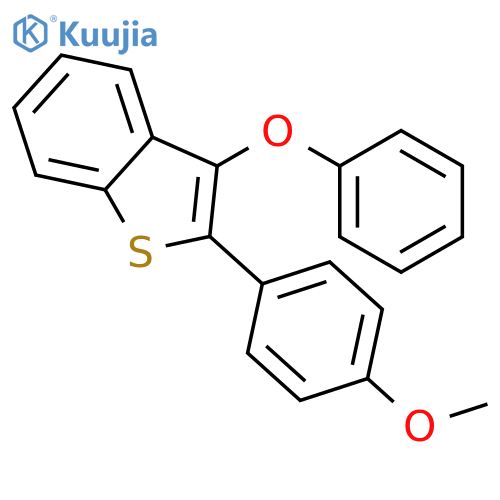 Benzo[b]thiophene, 2-(4-methoxyphenyl)-3-phenoxy- structure