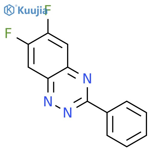 1,2,4-BENZOTRIAZINE, 6,7-DIFLUORO-3-PHENYL- structure
