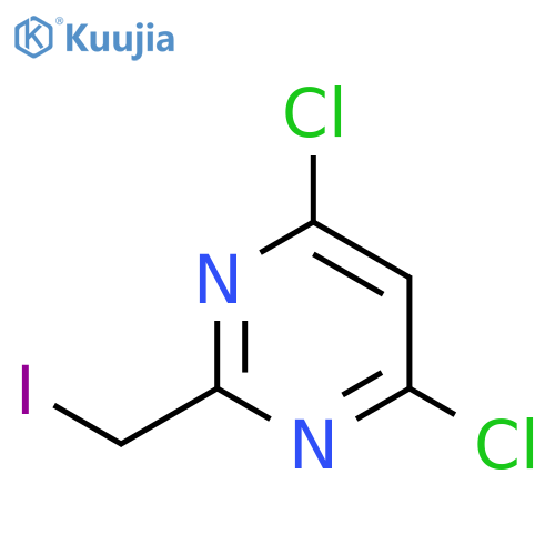 PYRIMIDINE, 4,6-DICHLORO-2-(IODOMETHYL)- structure