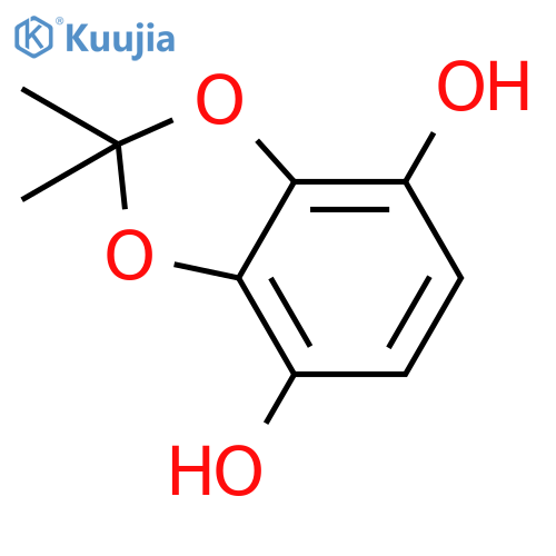 1,3-BENZODIOXOLE-4,7-DIOL, 2,2-DIMETHYL- structure