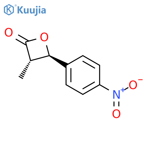 2-Oxetanone, 3-methyl-4-(4-nitrophenyl)-, (3S,4R)- structure