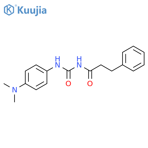 Benzenepropanamide, N-[[[4-(dimethylamino)phenyl]amino]carbonyl]- structure
