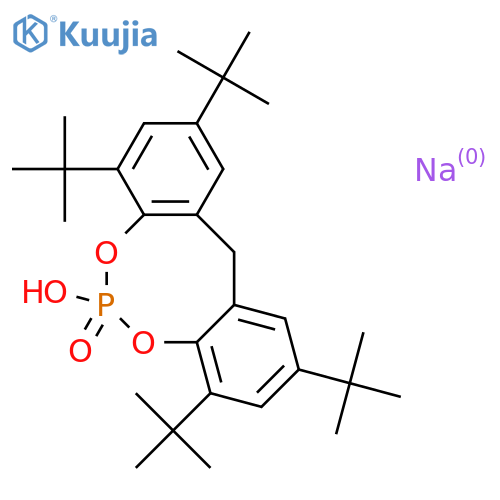 Sodium 2,2'-Methylene-bis(4,6-di-tert-butylphenyl)phosphate structure