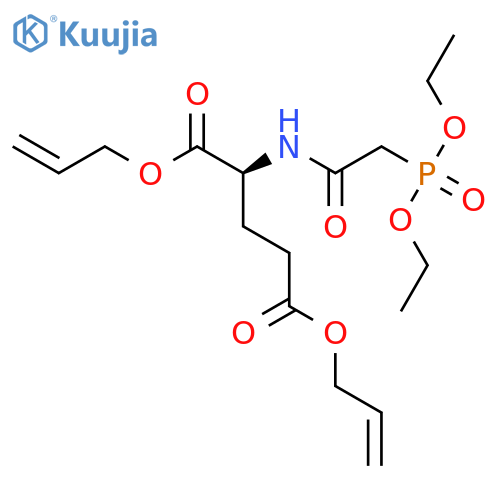 L-GLUTAMIC ACID, N-[(DIETHOXYPHOSPHINYL)ACETYL]-, DI-2-PROPENYL ESTER structure