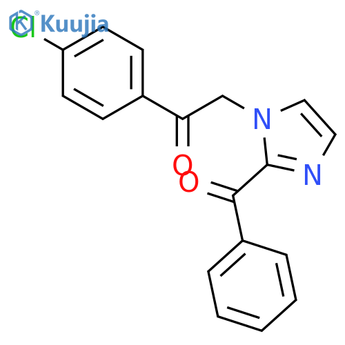ETHANONE, 2-(2-BENZOYL-1H-IMIDAZOL-1-YL)-1-(4-CHLOROPHENYL)- structure