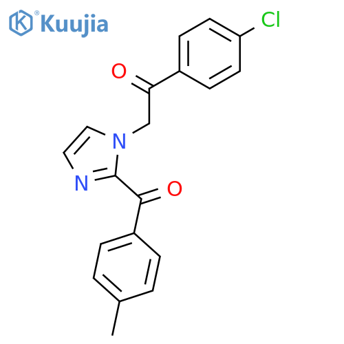ETHANONE, 1-(4-CHLOROPHENYL)-2-[2-(4-METHYLBENZOYL)-1H-IMIDAZOL-1-YL]- structure