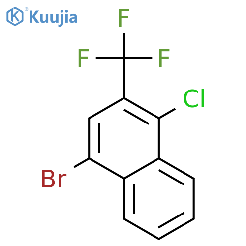 NAPHTHALENE, 4-BROMO-1-CHLORO-2-(TRIFLUOROMETHYL)- structure