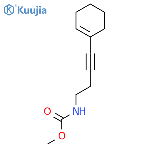 Carbamic acid, [4-(1-cyclohexen-1-yl)-3-butynyl]-, methyl ester structure