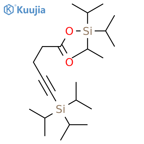 4-Pentynoic acid, 5-[tris(1-methylethyl)silyl]-, tris(1-methylethyl)silyl ester structure