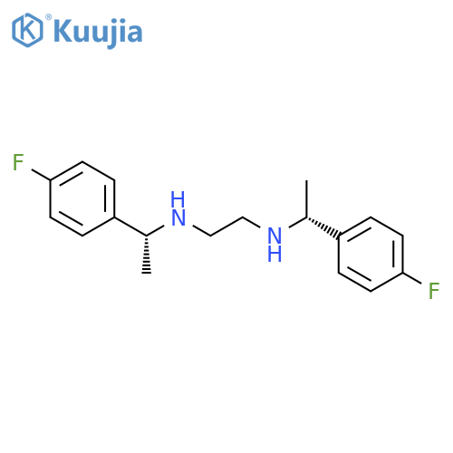 1,2-Ethanediamine, N,N'-bis[(1R)-1-(4-fluorophenyl)ethyl]- structure