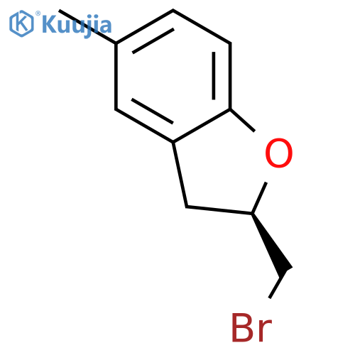 BENZOFURAN, 2-(BROMOMETHYL)-2,3-DIHYDRO-5-METHYL-, (2R)- structure