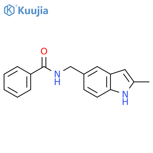 N-(2-methyl-1H-indol-5-yl)methylbenzamide structure
