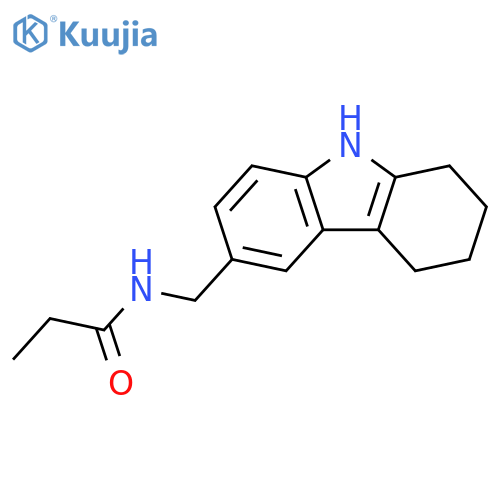 N-(2,3,4,9-tetrahydro-1H-carbazol-6-yl)methylpropanamide structure