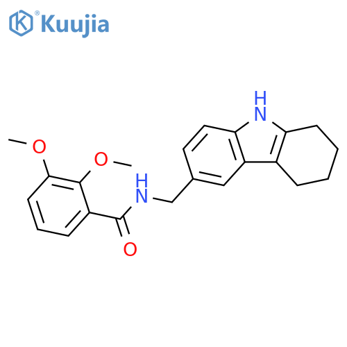 2,3-dimethoxy-N-(2,3,4,9-tetrahydro-1H-carbazol-6-yl)methylbenzamide structure