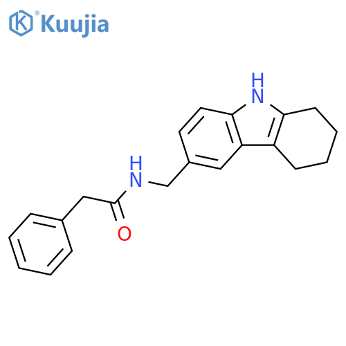 2-phenyl-N-(2,3,4,9-tetrahydro-1H-carbazol-6-yl)methylacetamide structure