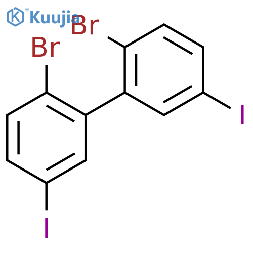 2,2'-Dibromo-5,5'-diiodo-1,1'-biphenyl structure