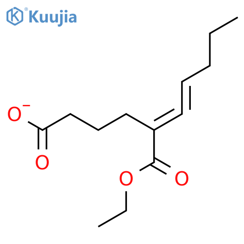 HEXANEDIOIC ACID, 2-(1-PENTENYLIDENE)-, 1-ETHYL ESTER structure