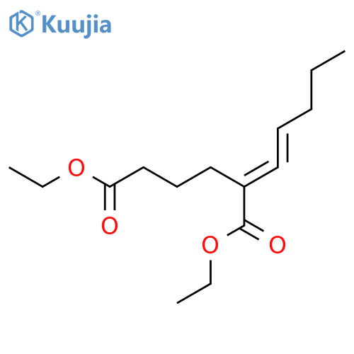 HEXANEDIOIC ACID, 2-(1-PENTENYLIDENE)-, DIETHYL ESTER structure