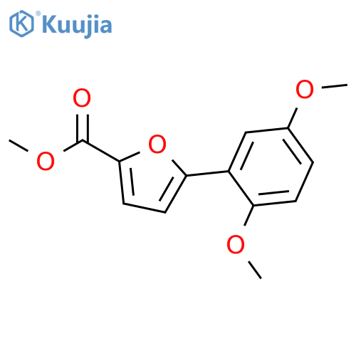 2-FURANCARBOXYLIC ACID, 5-(2,5-DIMETHOXYPHENYL)-, METHYL ESTER structure