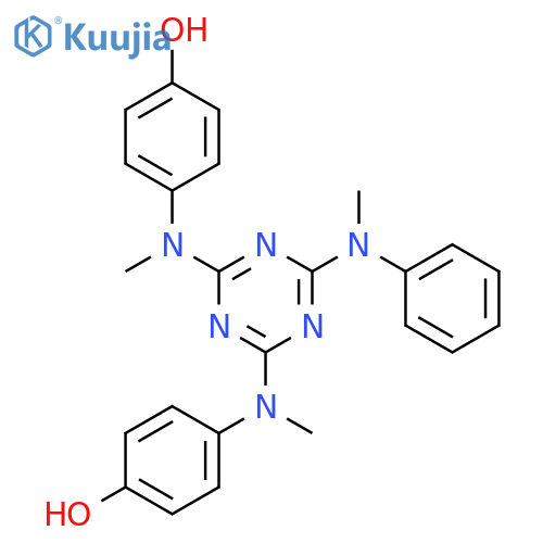 Phenol,4,4'-[[6-(methylphenylamino)-1,3,5-triazine-2,4-diyl]bis(methylimino)]bis- structure
