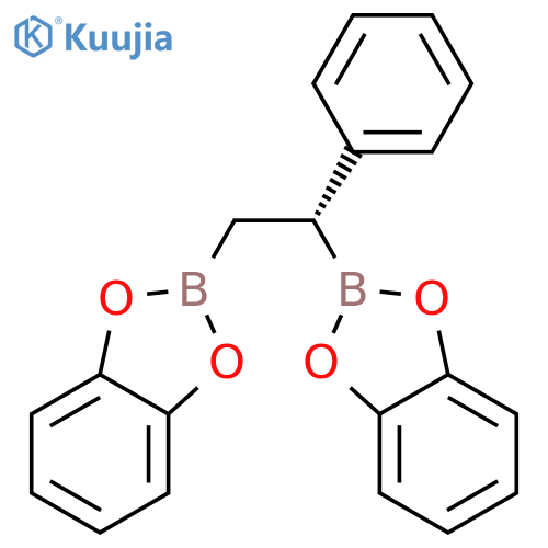 1,3,2-Benzodioxaborole, 2,2'-[(1R)-1-phenyl-1,2-ethanediyl]bis- structure