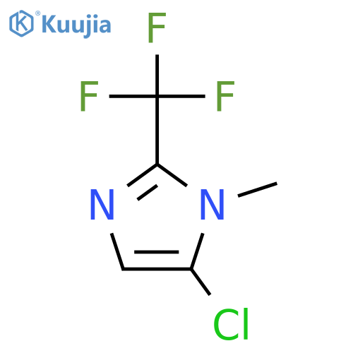 5-chloro-1-methyl-2-(trifluoromethyl)-1H-Imidazole structure