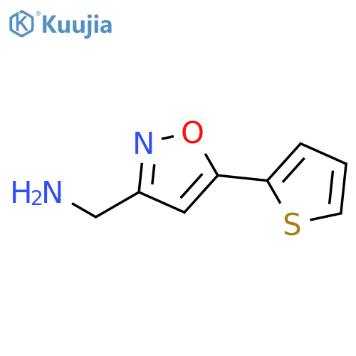 5-(thiophen-2-yl)-1,2-oxazol-3-ylmethanamine structure