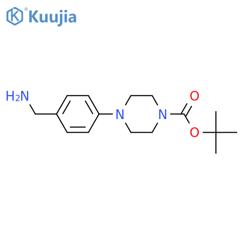 1-Boc-4-(4-Aminomethylphenyl)piperazine structure