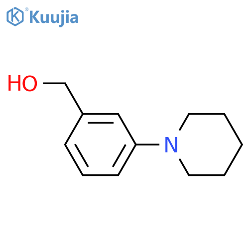 (3-Piperidinophenyl)methanol structure
