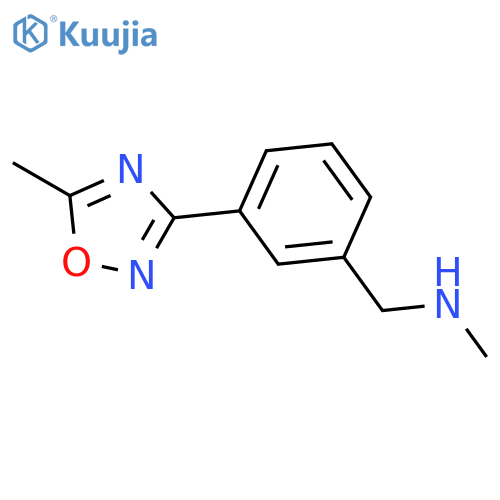 N-methyl-N-3-(5-methyl-1,2,4-oxadiazol-3-yl)benzylamine structure