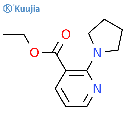 Ethyl 2-(1-pyrrolidinyl)nicotinate structure