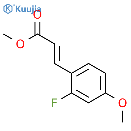 Methyl 3-(2-fluoro-4-methoxyphenyl)-2-propenoic Acid structure