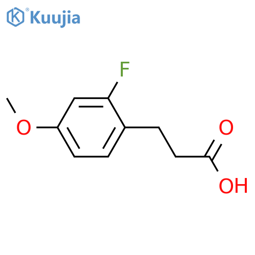 3-(2-Fluoro-4-methoxyphenyl)propanoic acid structure