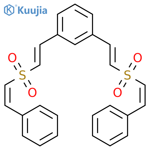 Benzene, 1,3-bis[(1E)-2-[[(1Z)-2-phenylethenyl]sulfonyl]ethenyl]- structure