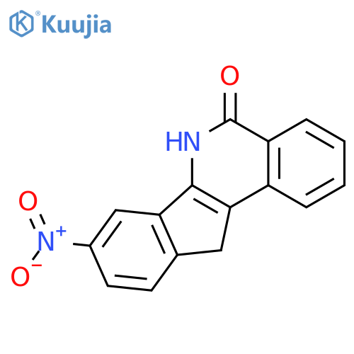 5H-Indeno[1,2-c]isoquinolin-5-one, 6,11-dihydro-8-nitro- structure