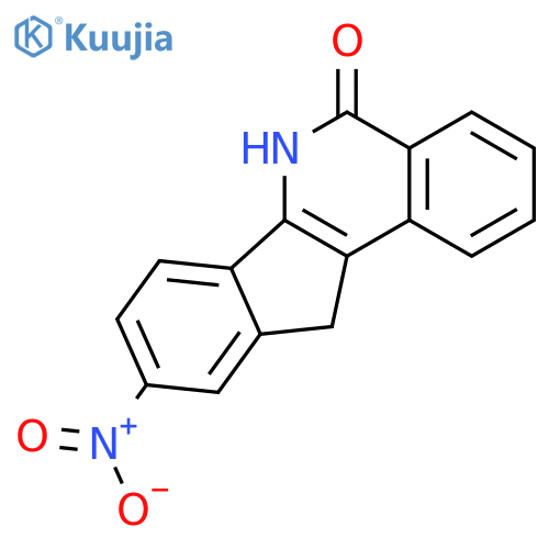 5H-INDENO[1,2-C]ISOQUINOLIN-5-ONE, 6,11-DIHYDRO-9-NITRO- structure