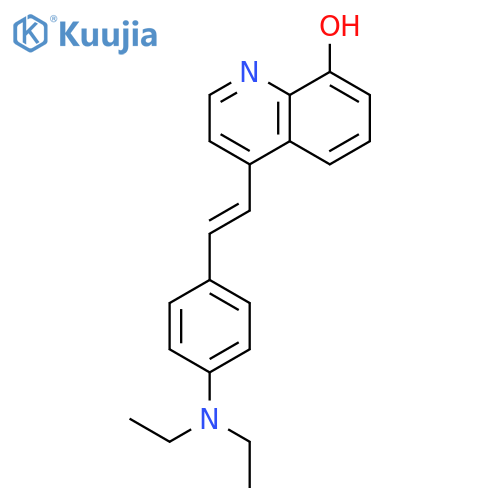 8-QUINOLINOL, 4-[(1E)-2-[4-(DIETHYLAMINO)PHENYL]ETHENYL]- structure