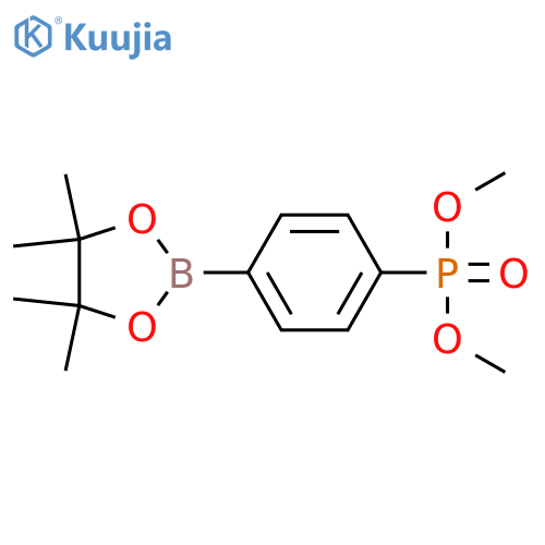 Dimethyl (4-(4,4,5,5-tetramethyl-1,3,2-dioxaborolan-2-yl)phenyl)phosphonate structure