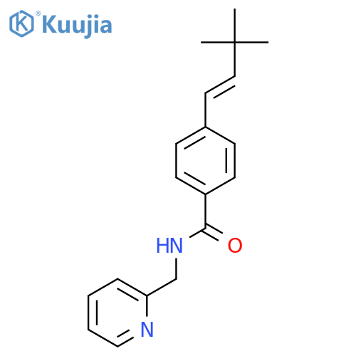 BENZAMIDE, 4-[(1E)-3,3-DIMETHYL-1-BUTENYL]-N-(2-PYRIDINYLMETHYL)- structure