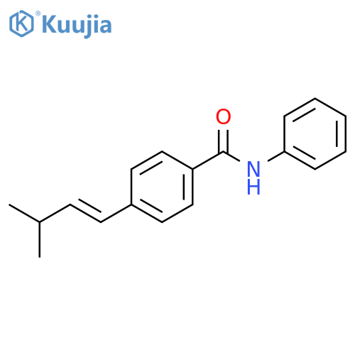 Benzamide, 4-[(1E)-3-methyl-1-butenyl]-N-phenyl- structure