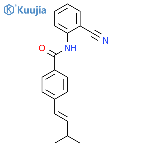 Benzamide, N-(2-cyanophenyl)-4-[(1E)-3-methyl-1-butenyl]- structure
