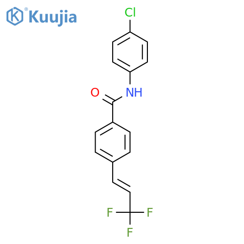 Benzamide, N-(4-chlorophenyl)-4-[(1E)-3,3,3-trifluoro-1-propenyl]- structure