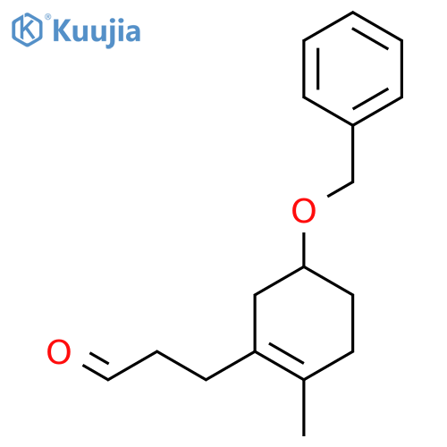 1-Cyclohexene-1-propanal, 2-methyl-5-(phenylmethoxy)- structure