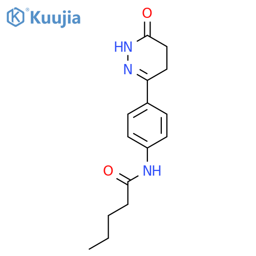 Pentanamide, N-[4-(1,4,5,6-tetrahydro-6-oxo-3-pyridazinyl)phenyl]- structure