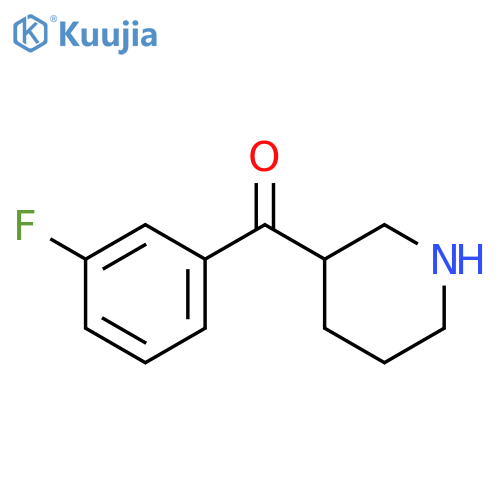 3-(3-Fluorophenyl)carbonylpiperidine hydrochloride structure