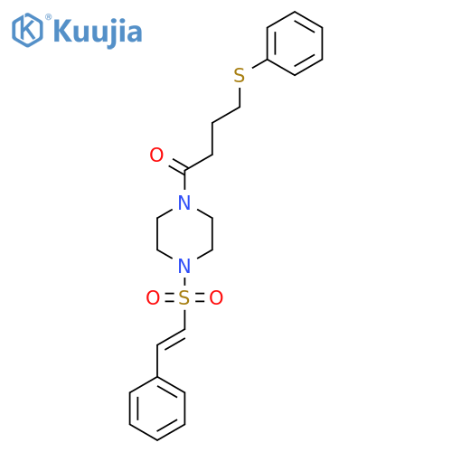 1-[4-(2-Phenylethenesulfonyl)piperazin-1-yl]-4-(phenylsulfanyl)butan-1-one structure